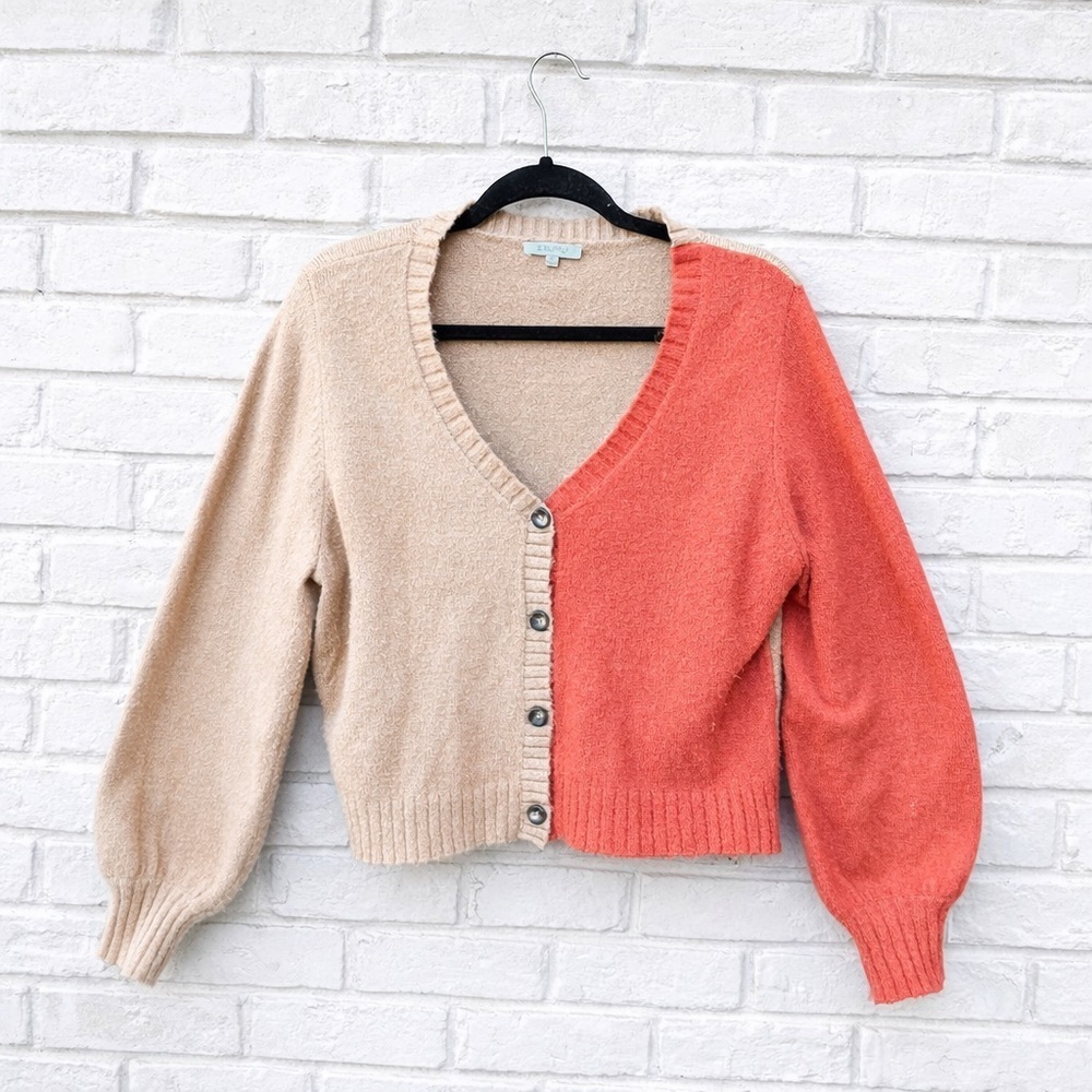 Z Supply Cardigan Sweater Color Block Cardi
